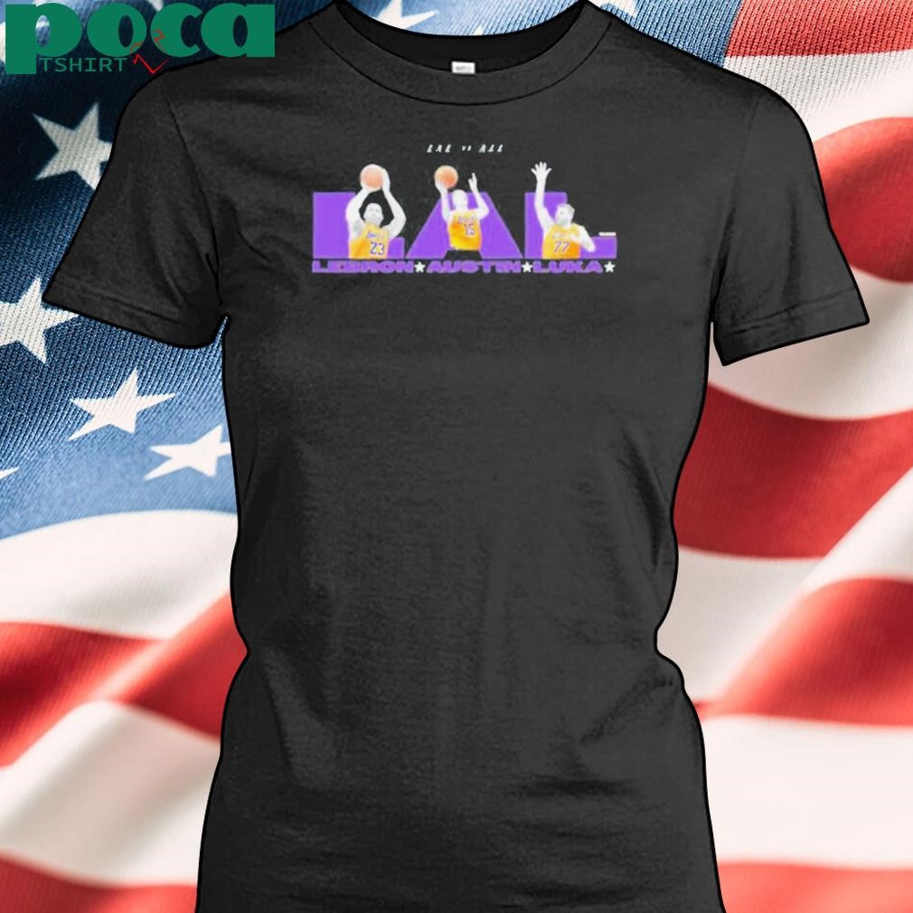 LA Lakers vs all LAL LeBron Austin Luka shirt