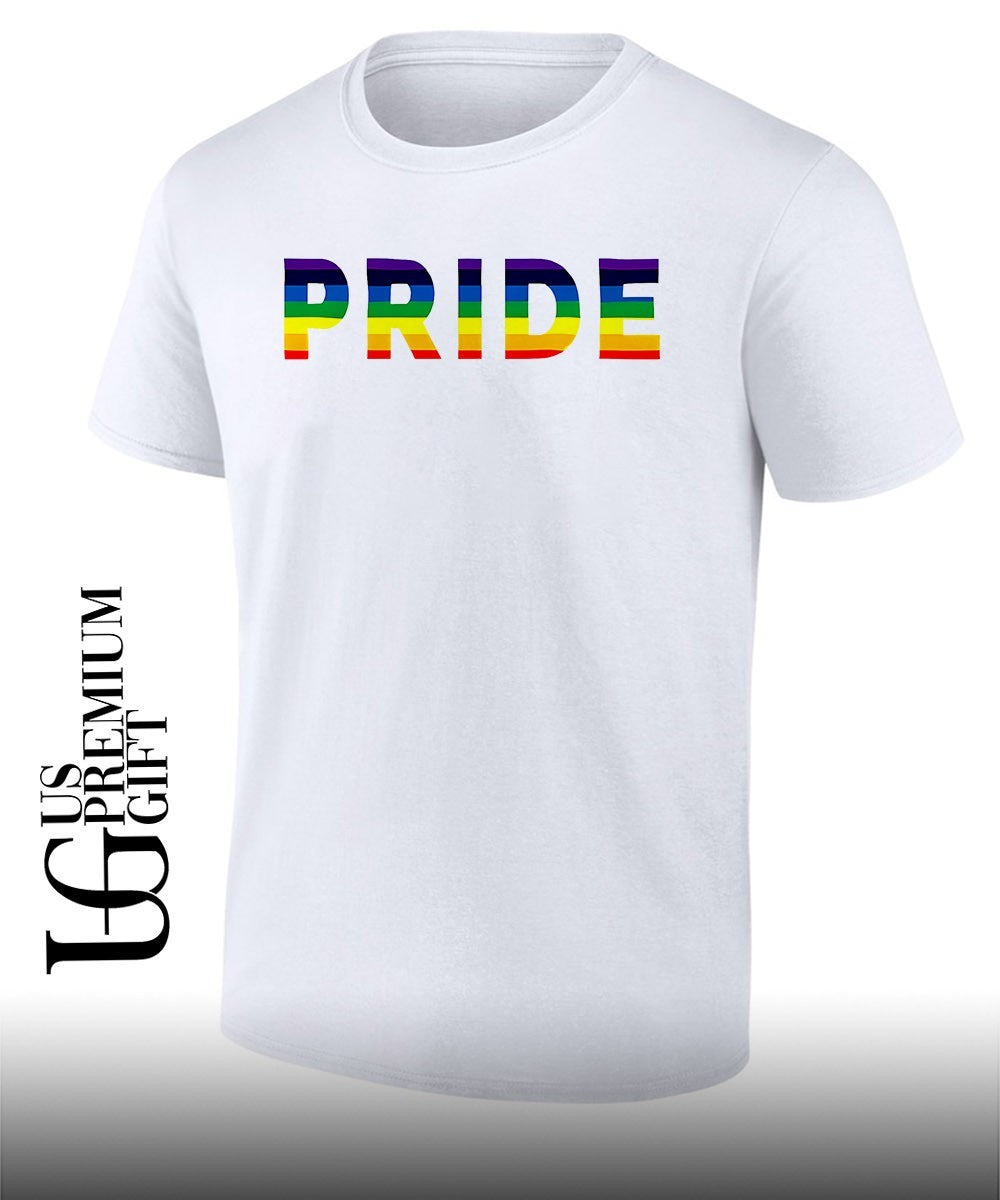 LGBTQ Pride Month Rainbow Lettering Print shirt