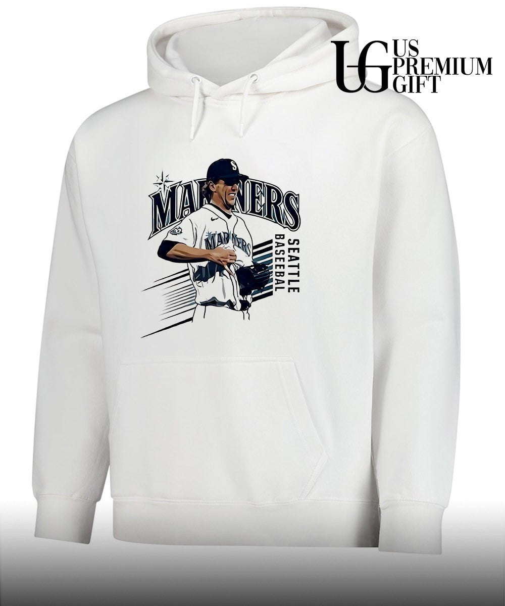Mariners Logan Gilbert Baseball Pitcher Catches Ball In shirt