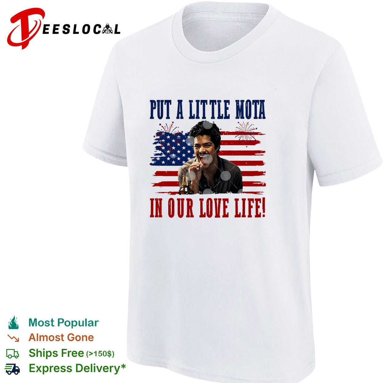 La Bamba Put A Little Mota In Our Love Life 4th Of July Funny Patriotic Freedom parody shirt