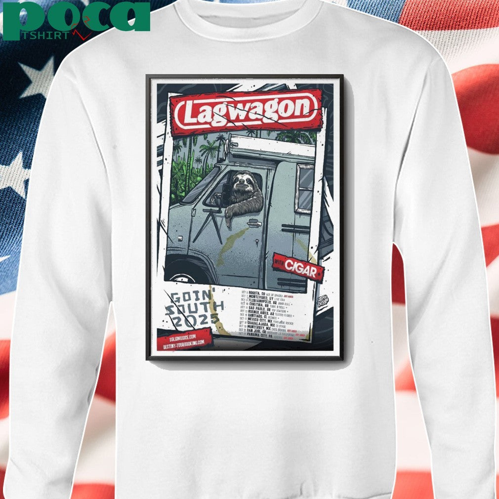 Lagwagon Goin’ South 2025 Tour Poster shirt
