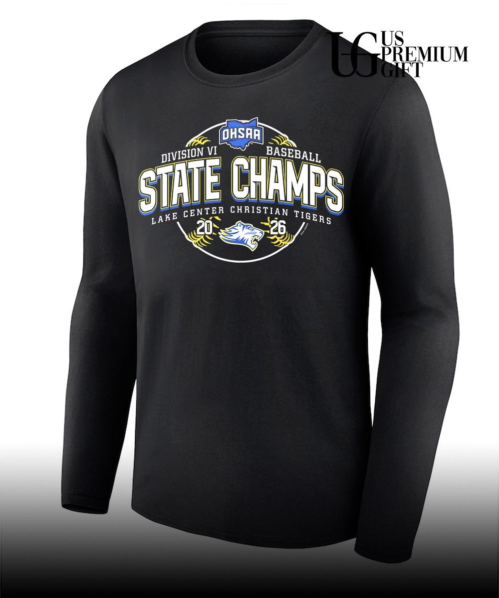 Lake Center Christian Tigers OHSAA Baseball D6 State Champions 2026 shirt