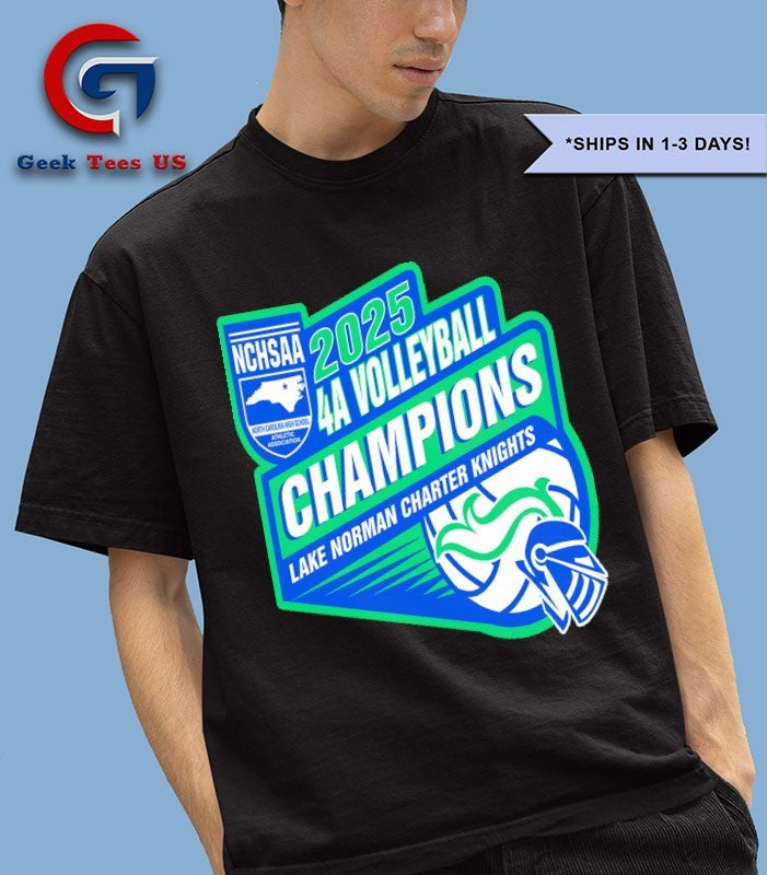 Lake Norman Charter Knights NCHSAA 4A Volleyball Champions 2025 T-shirt