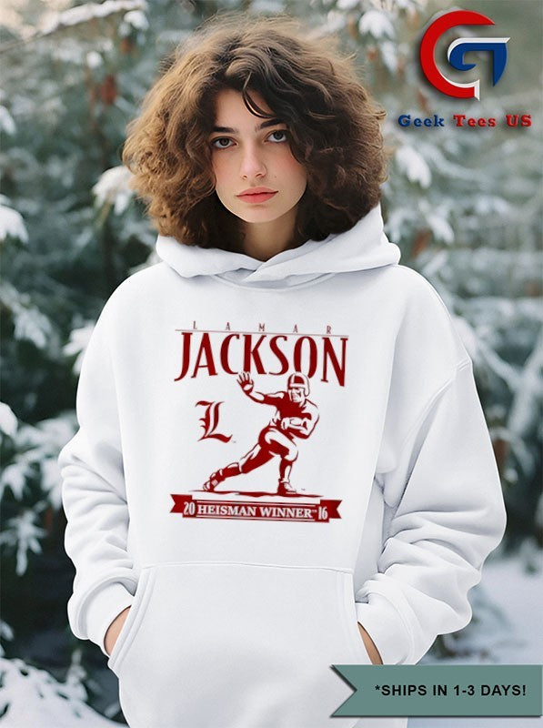 Lamar Jackson Louisville Cardinals football Heisman Winner 2026 trophy T-shirt