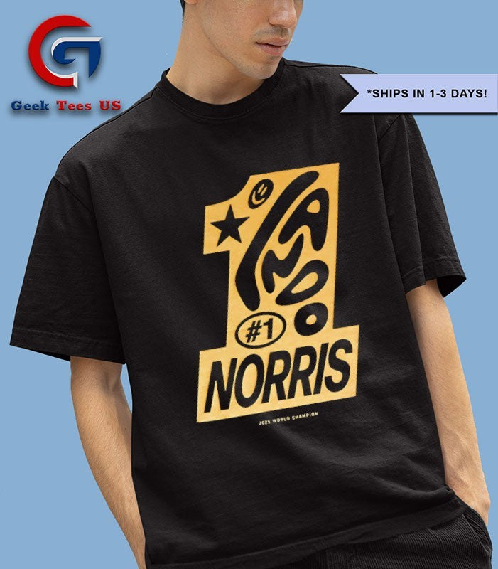 Lando 1 2025 world drivers Champion shirt