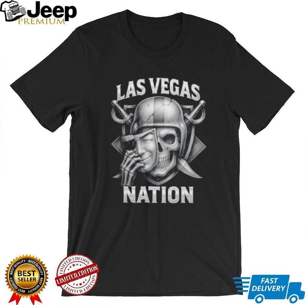 Las Vegas Nation Raiders Skull Helmet and Sword shirt