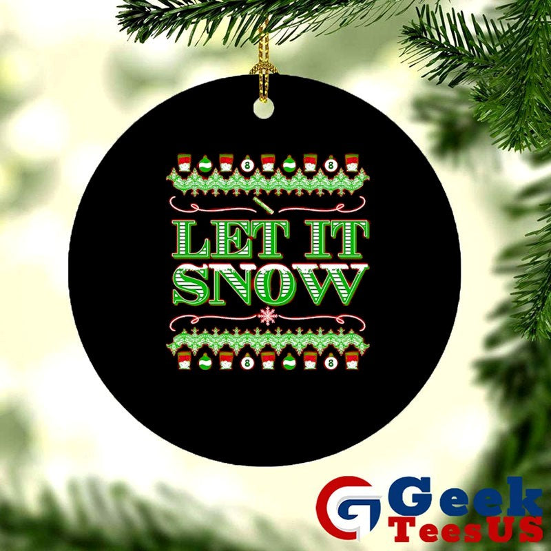 Let it snow lines ugly Christmas shirt