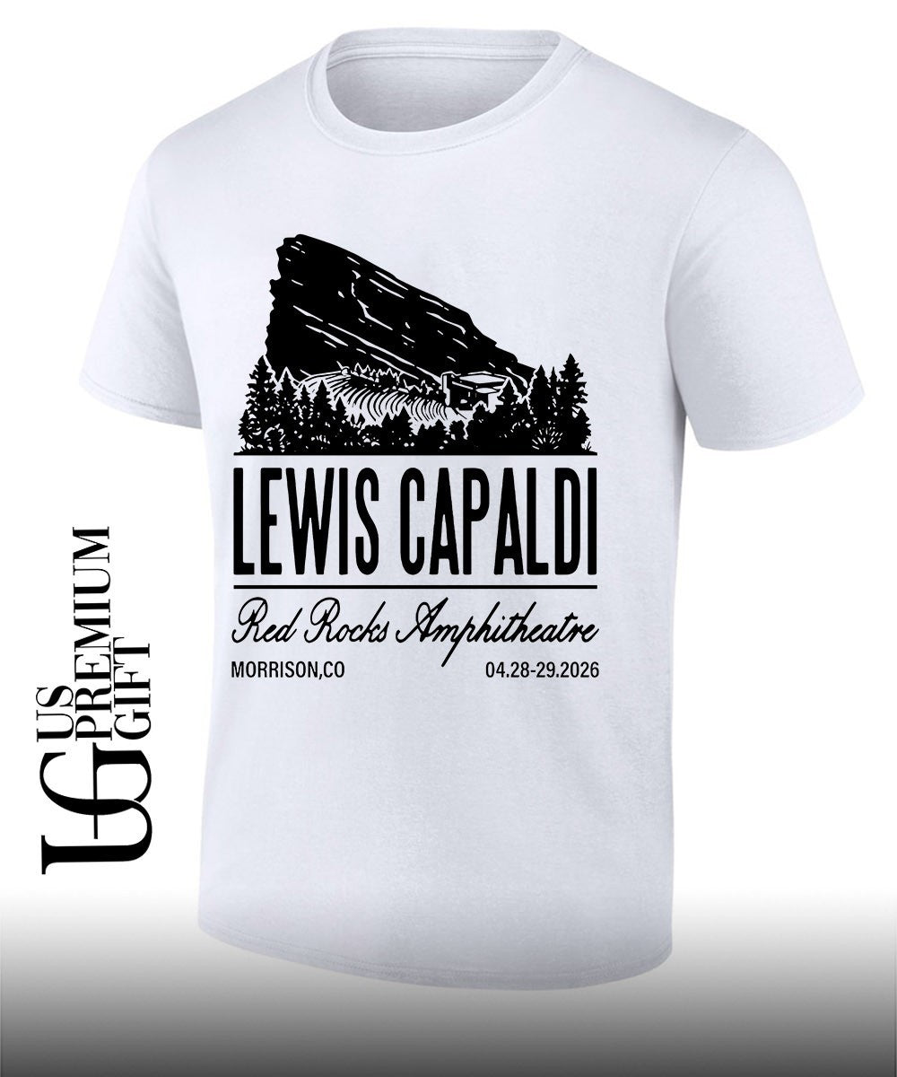 Lewis Capaldi Apr 28-29 2026 Red Rocks shirt