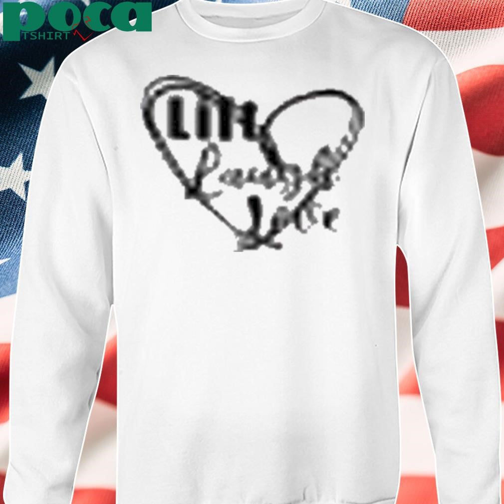 Lift Laugh Love Dark Mode Scribble Heart Shirt