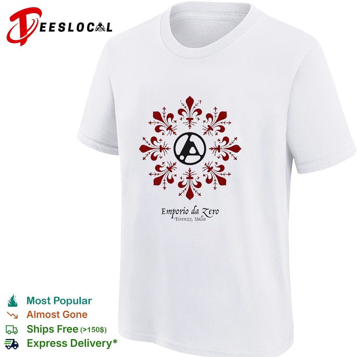 Linkin Park Firenze Italia Emporio Da Zero Flower logo shirt