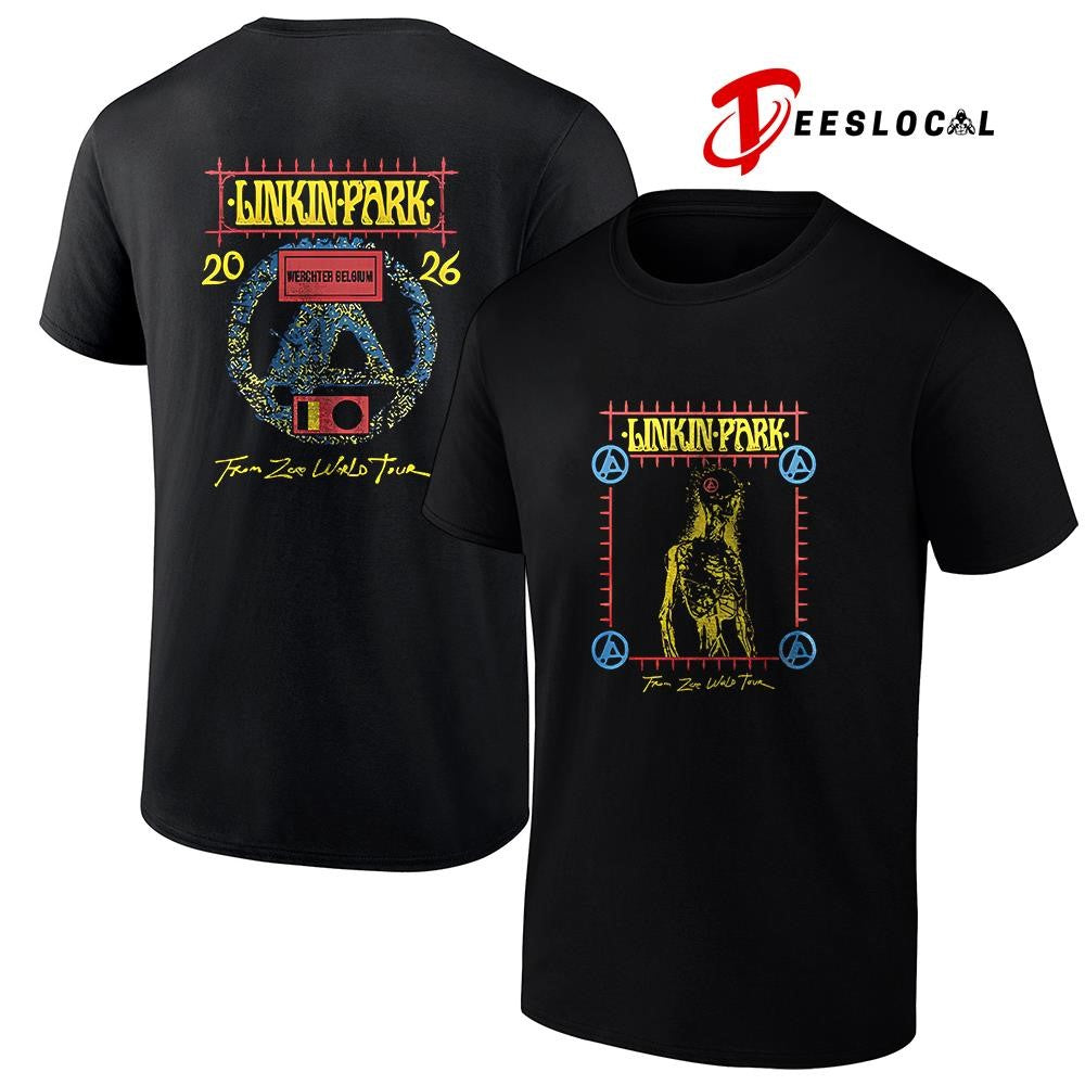 Linkin Park From Zero work tour Werchter Belgium logo shirt