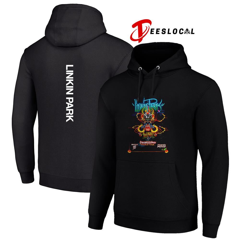 Linkin Park From Zero world tour Mexico city poster shirt