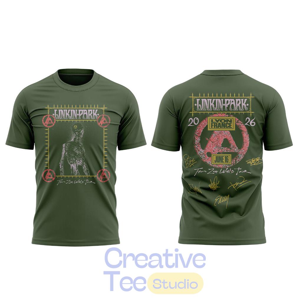 Linkin Park x From Zero World Tour 2026 Vive la FRANCE Shirt