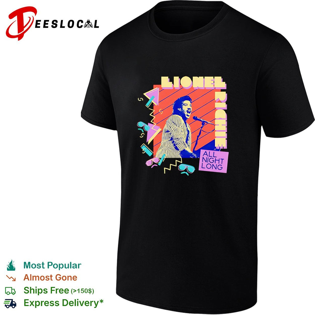 Lionel Richie all night long retro shirt