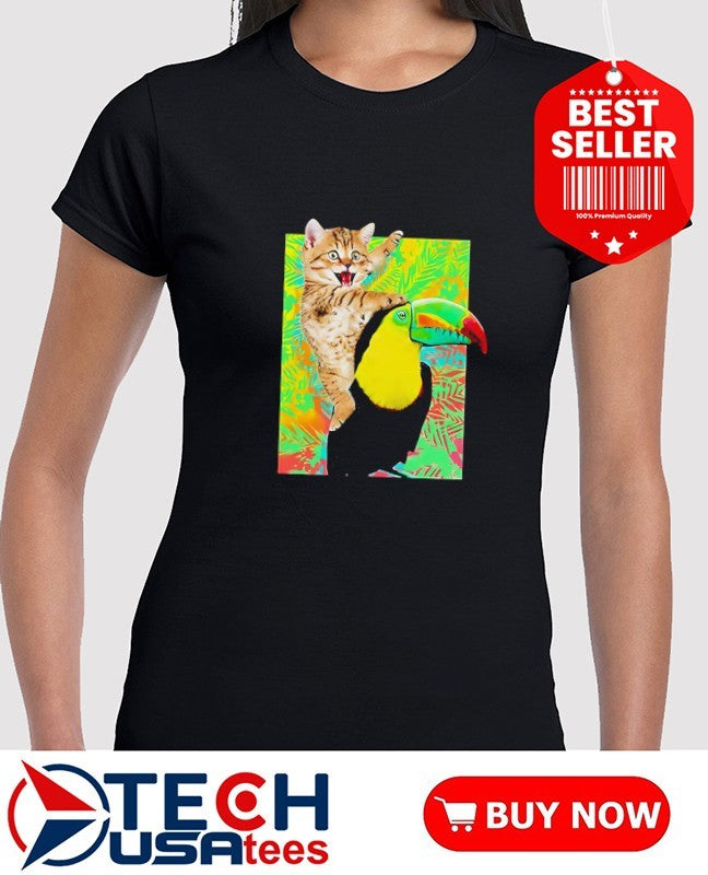 Liv and Maddie Joey Rooney Cat Toucan Ride shirt