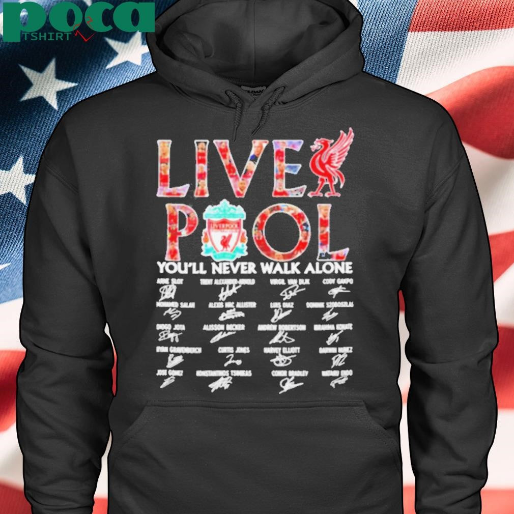 Liverpool you’ll never walk alone signature all team shirt