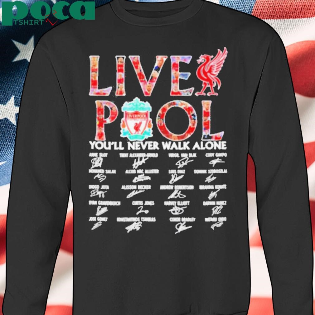 Liverpool you’ll never walk alone signature all team shirt