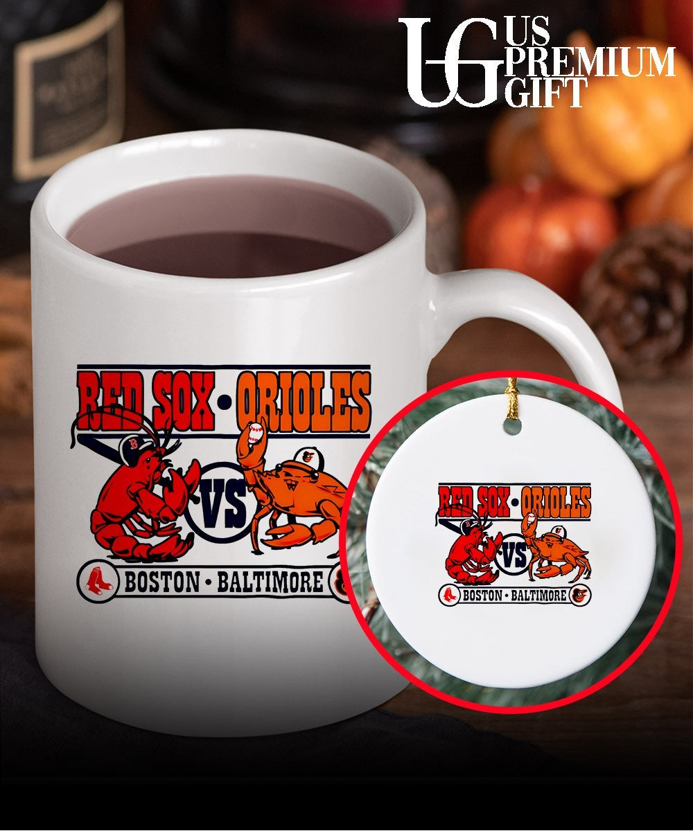 Lobster Boston Red Sox vs Crab Baltimore Orioles baseball shirt