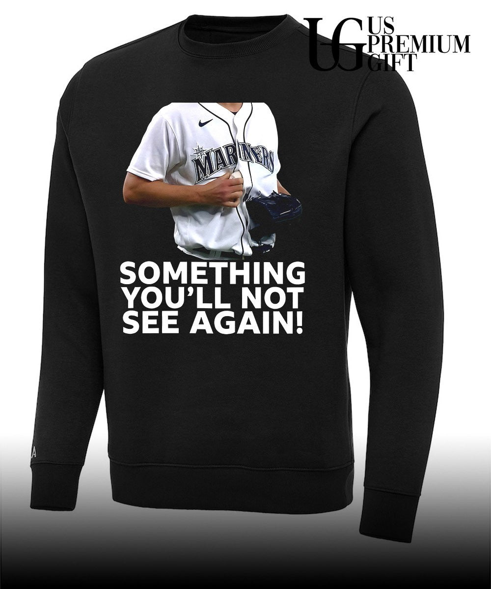 Logan Gilbert Catches Ball In His Seattle Mariners baseball shirt