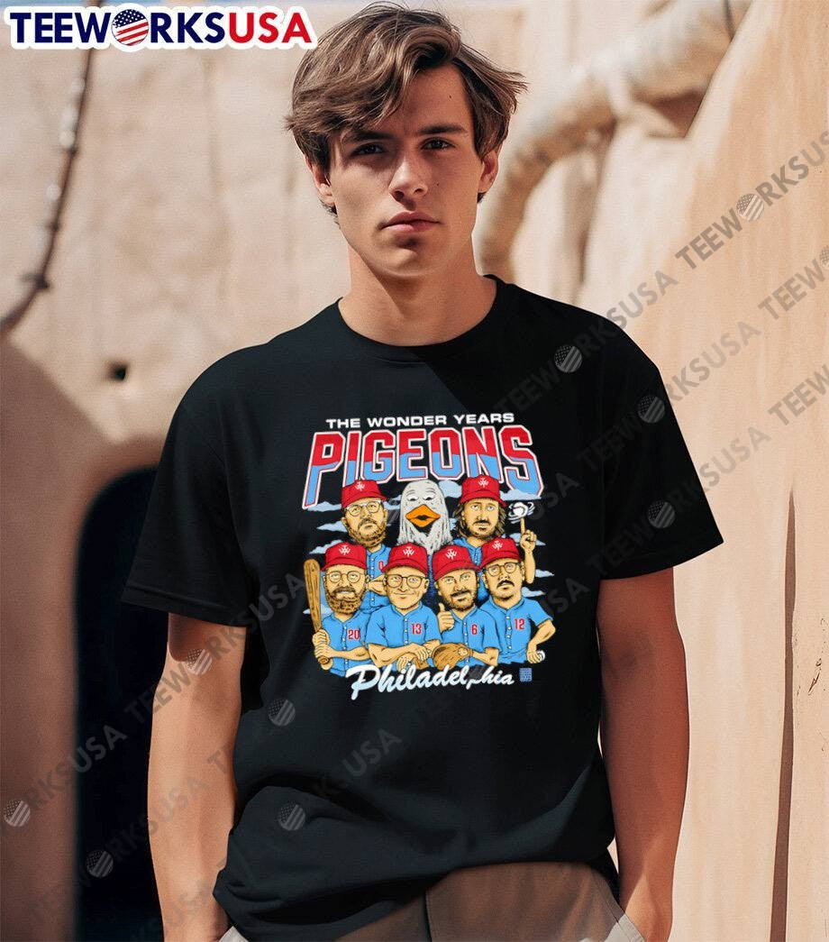 Lone Light Place To Go The Wonder Years Pigeons Philadelphia Baseball T-Shirt