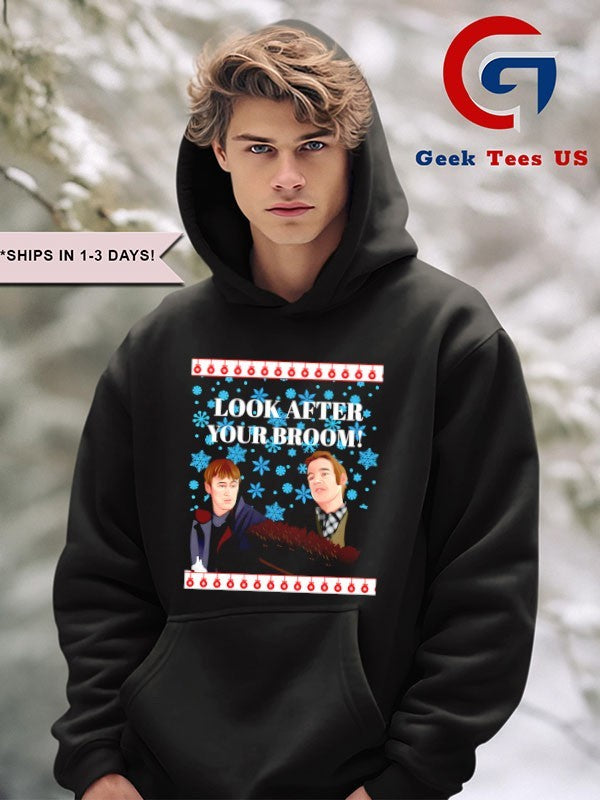 Look After Your Broom ugly Christmas shirt