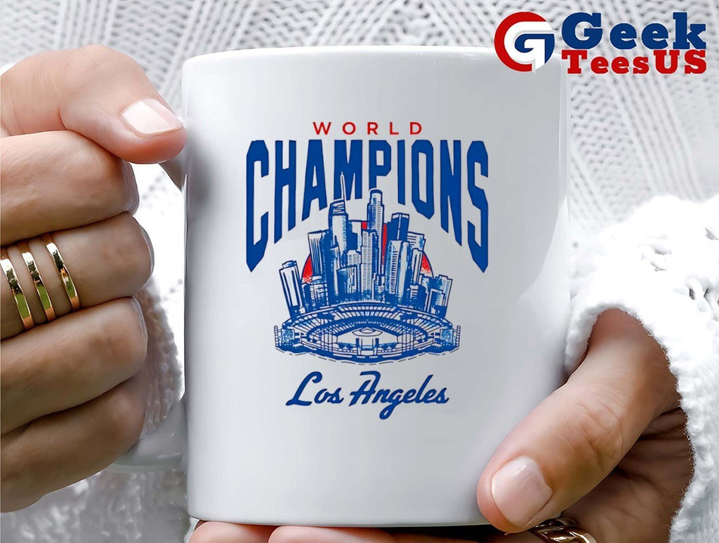 Los Angeles Dodgers 2025 MLB World Series Champions Skyline shirt