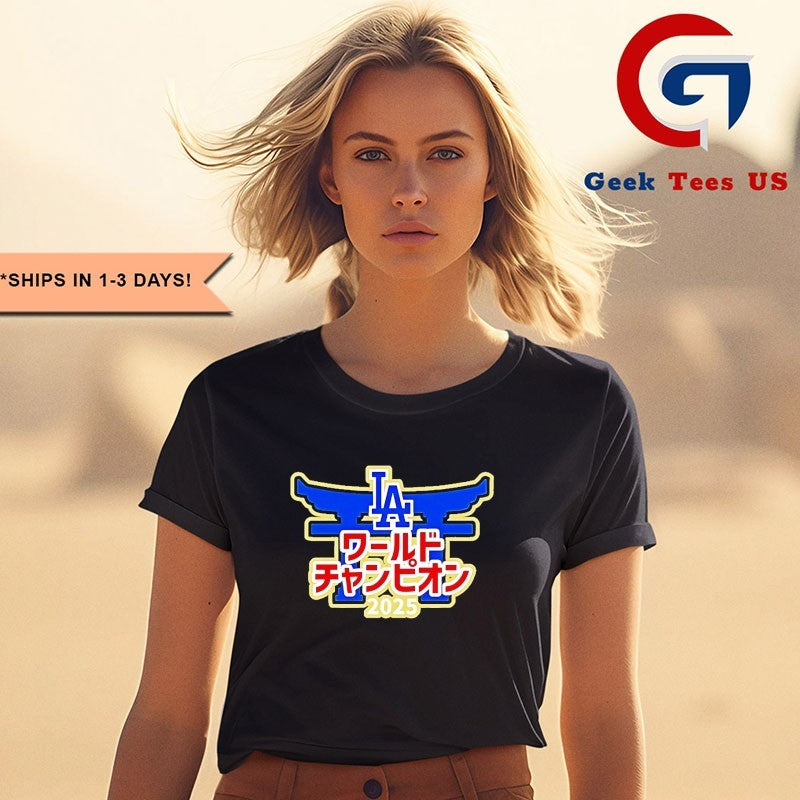 Los Angeles Dodgers 2025 World Series Champions Japanese shirt