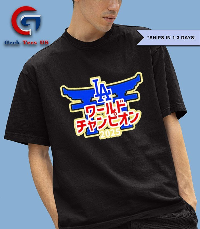 Los Angeles Dodgers 2025 World Series Champions Japanese shirt