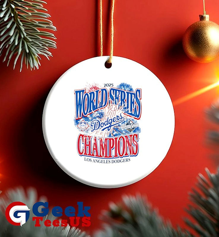 Los Angeles Dodgers 2025 World Series Champions firework shirt