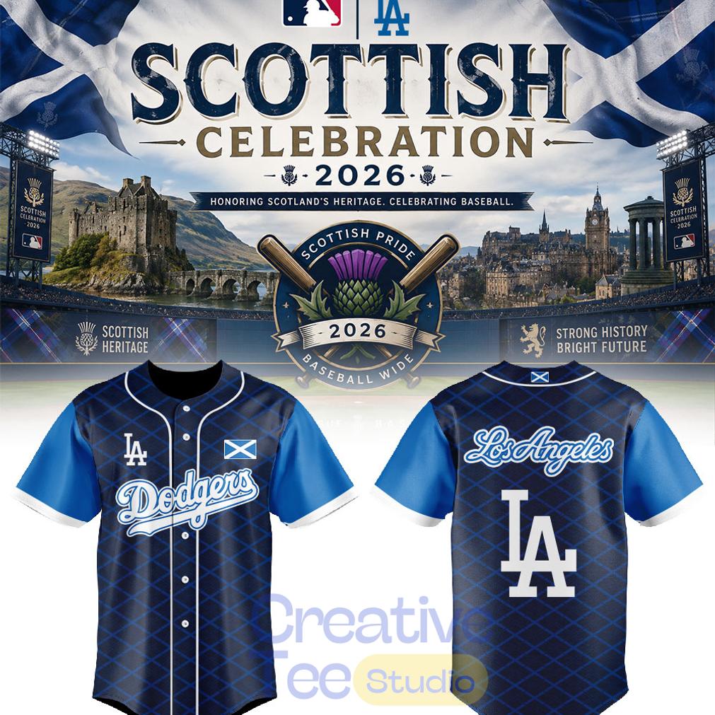 Los Angeles Dodgers Scottish Celebration 2026 Baseball Jersey