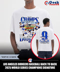 Los Angeles Dodgers baseball Back to Back 2025 World Series Champions signature shirt