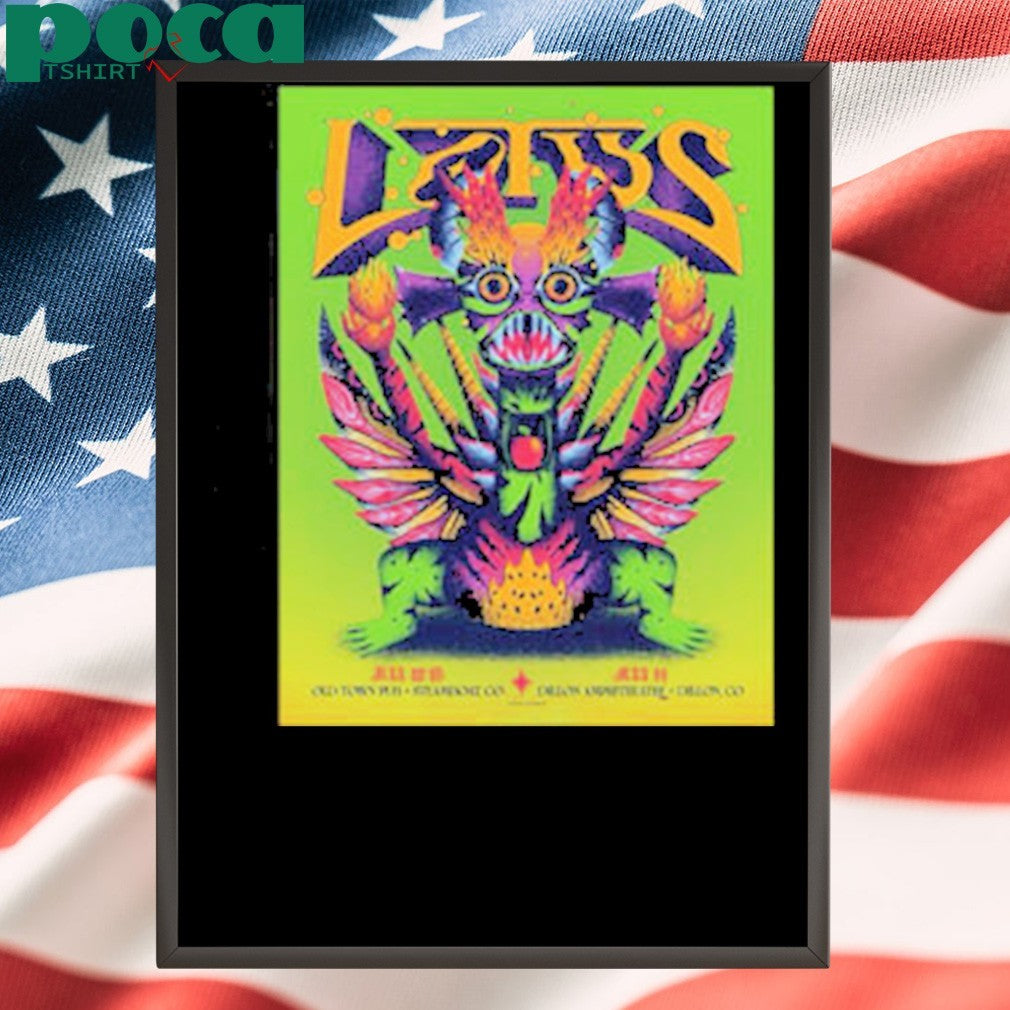Lotus Band Colorado Exclusive Poster 3 Shows In Colorado On July 2025 Unisex T-Shirt