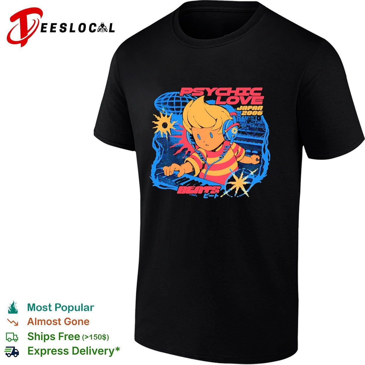 Lucas from Mother 3 Psychic Love Beats shirt