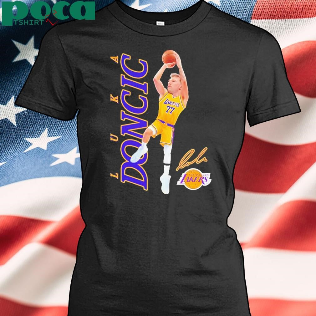 Luka Doncic Los Angeles Lakers Nba Basketball Signatures Shirt