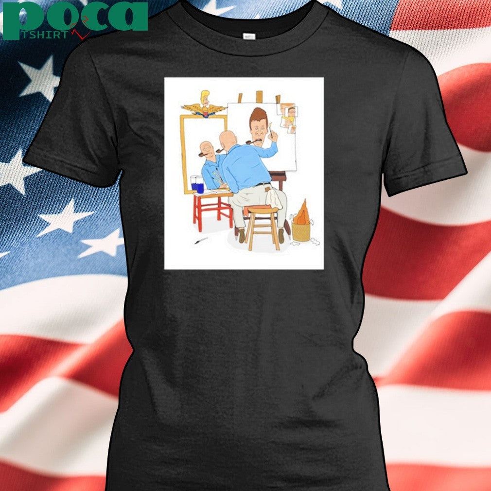 Lukas Draws Art Mike Judge Painting Butthead Shirt