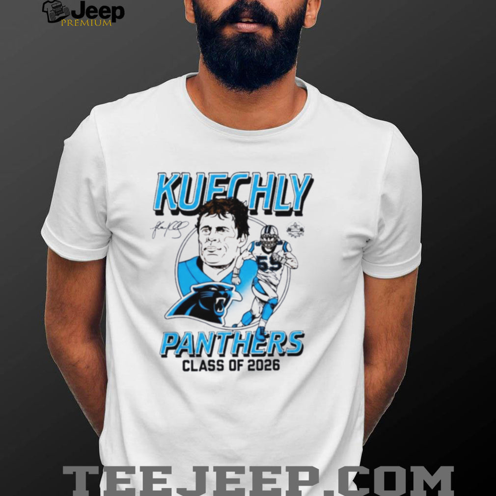 Luke Kuechly Panthers Class of 2026 Hall of Famers signature shirt