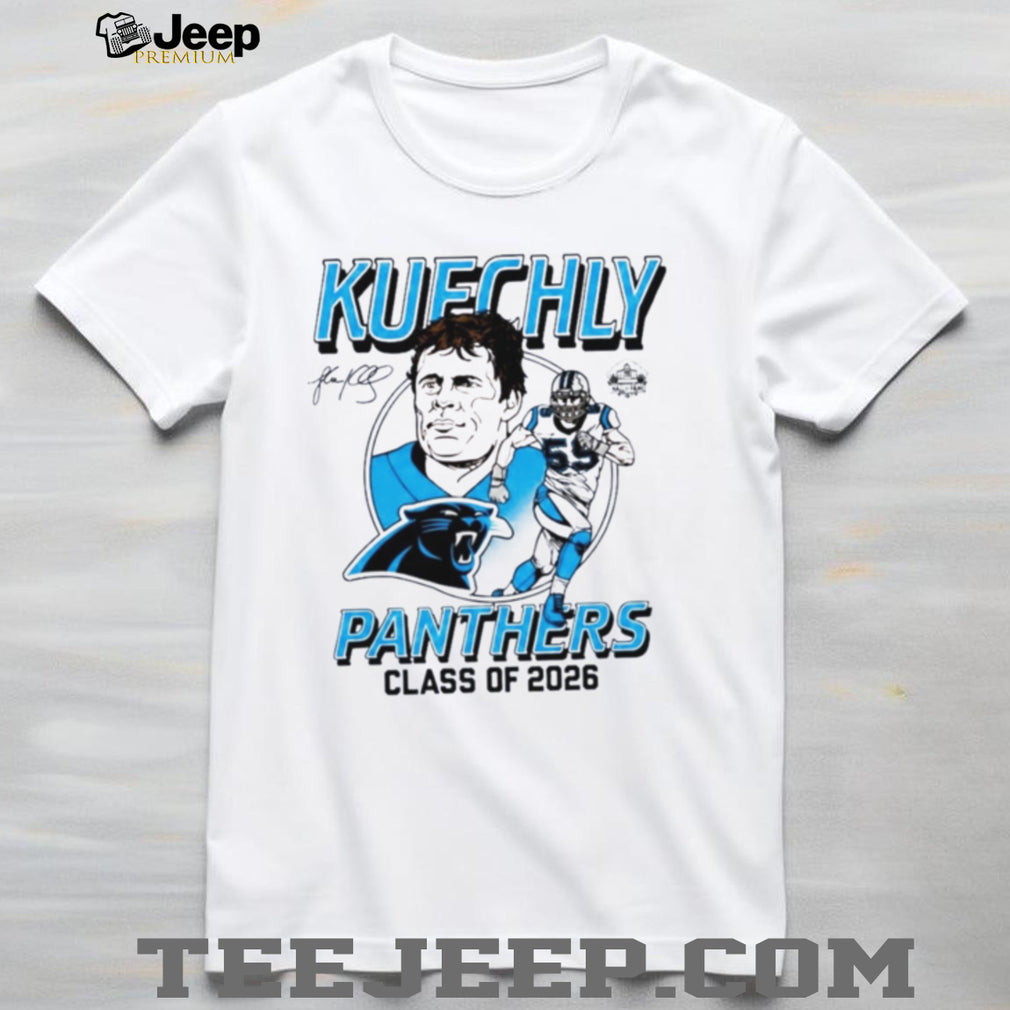 Luke Kuechly Panthers Class of 2026 Hall of Famers signature shirt