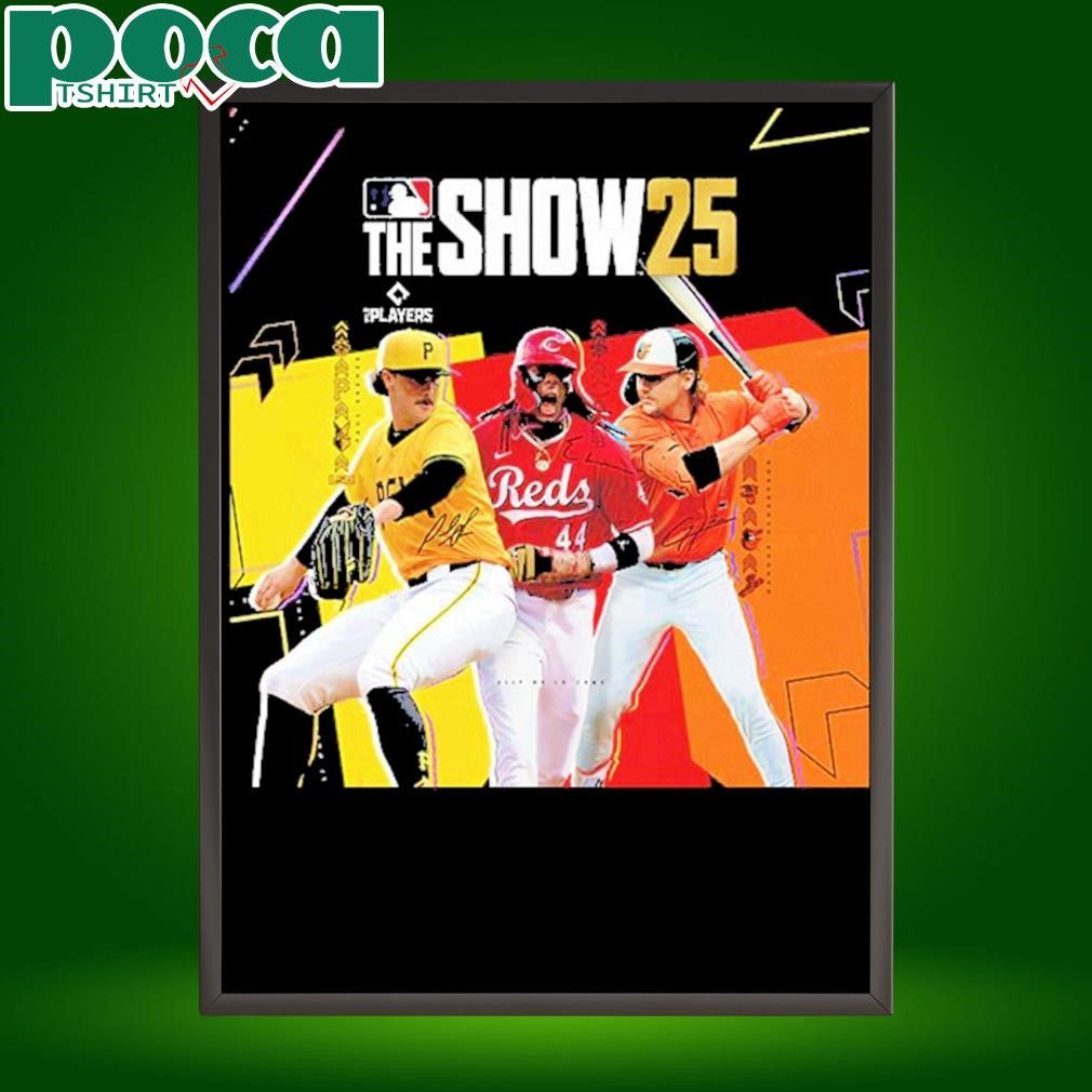 MLB The Show 25 Cover Athletes Elly De La Cruz Paul Skenes And Gunnar Henderson Unisex T-Shirt