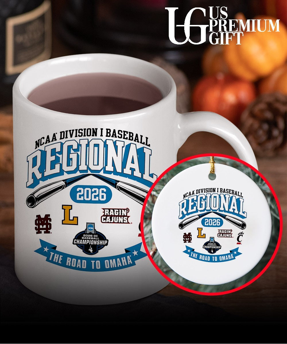MSU and Lipscomb Bisons and Louisiana Ragin’ Cajuns and Cincinnati Bearcats Baseball Regional Division I NCAA 2026 The Road to Omaha shirt