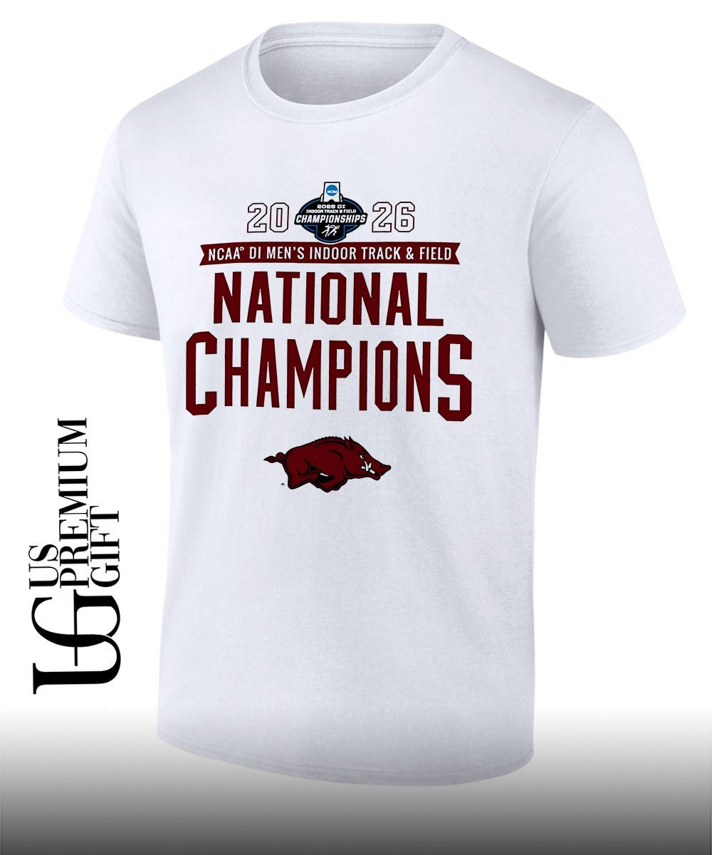 Arkansas Razorbacks 2026 NCAA Men’s Indoor Track & Field National Champions T-shirt