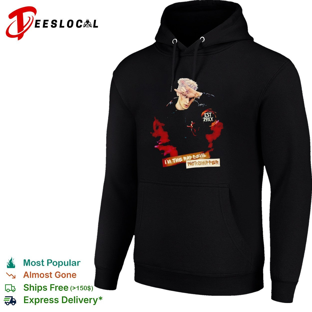 Machine Gun Kelly EST 19XX I am the Rap Devil worshipper shirt