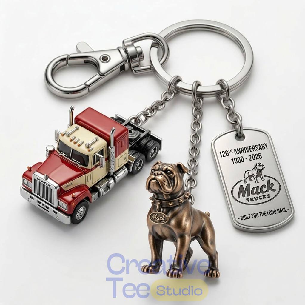Mack Trucks 126th Anniversary Commemorative Keychain