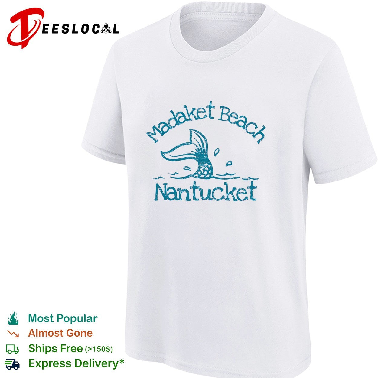 Madaket Beach Nantucket mermaid shirt
