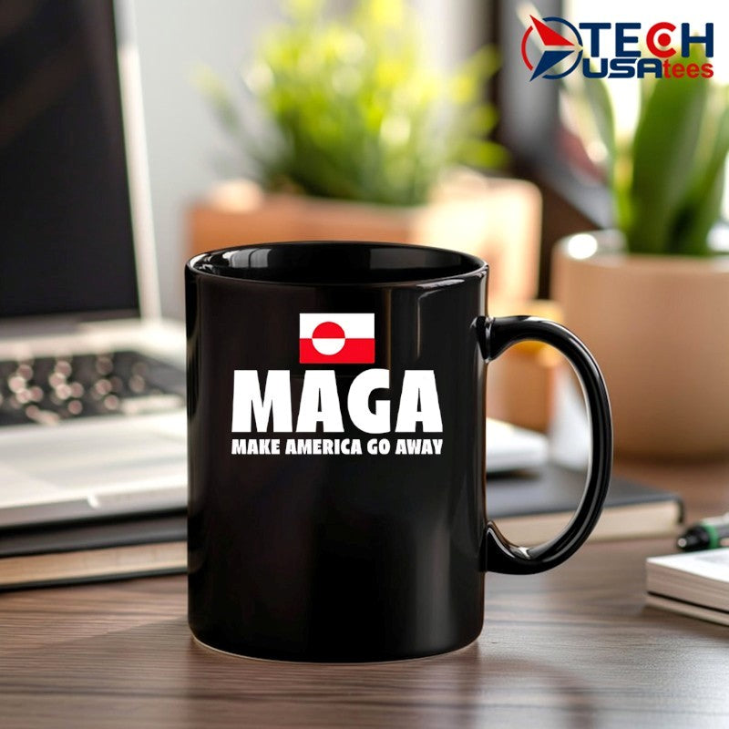 Maga make America go away Greenland flag shirt