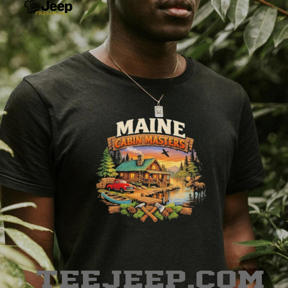Maine Cabin Masters cabin scene vintage shirt