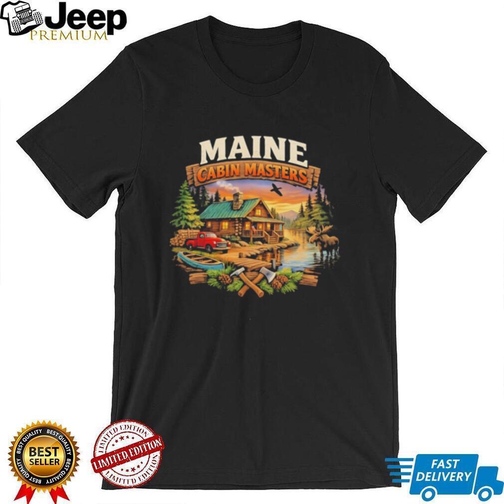 Maine Cabin Masters cabin scene vintage shirt