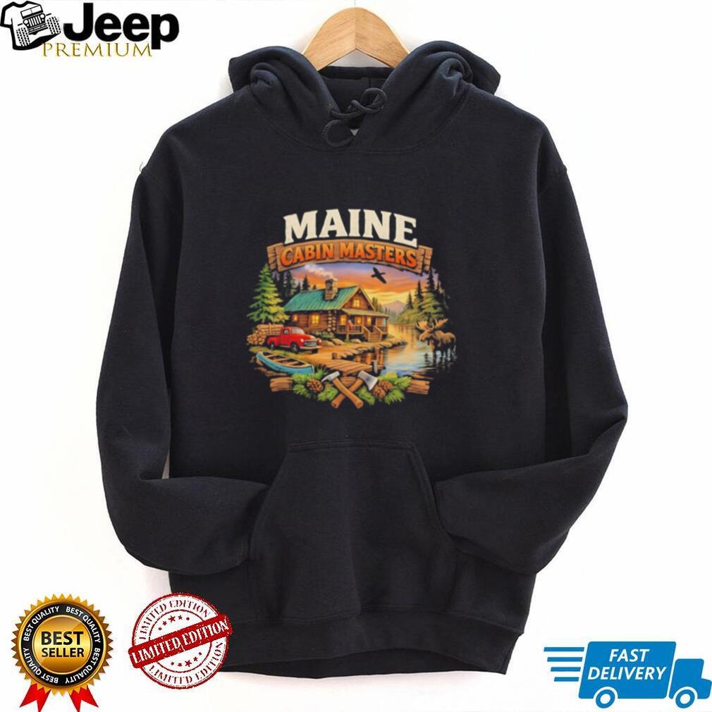 Maine Cabin Masters cabin scene vintage shirt