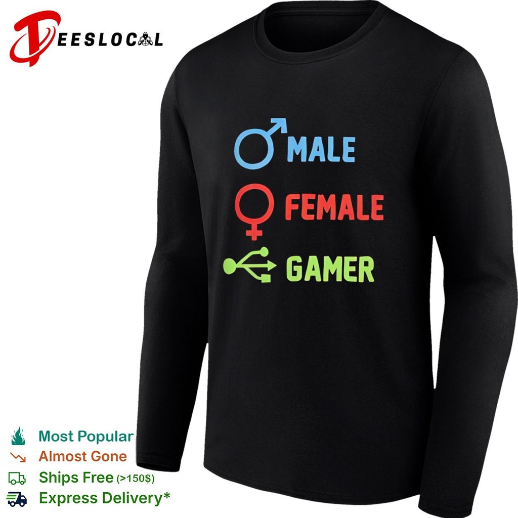 Male Female Gamer Symbols shirt