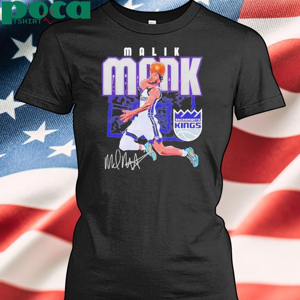 Malik Monk Sacramento Kings Nba Basketball Shattered Signature Vintage Shirt
