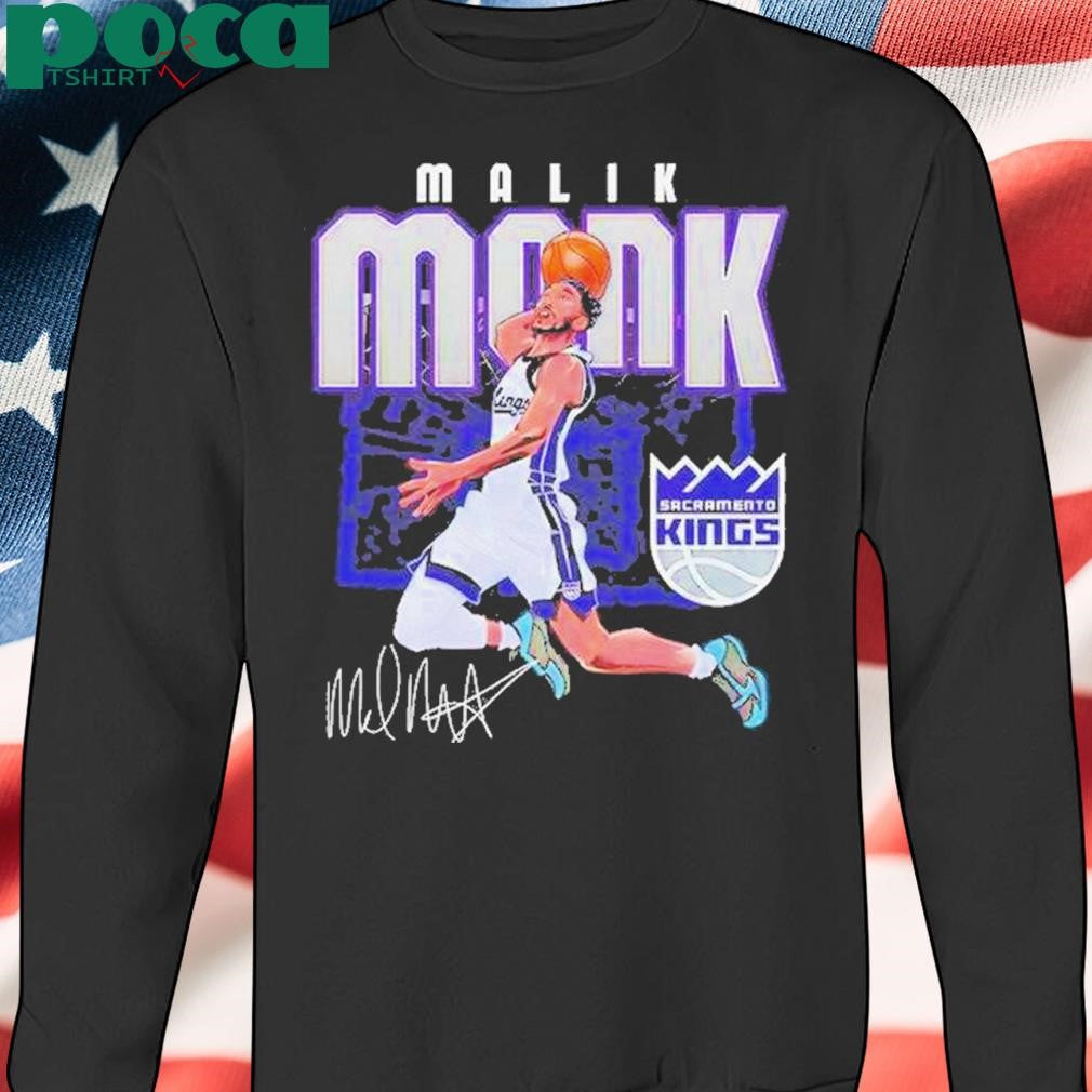 Malik Monk Sacramento Kings Nba Basketball Shattered Signature Vintage Shirt